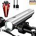 Produktbild Toptrek Fahrradlicht StVZO Zugelassen akku Fahrradlichter USB Wiederaufladbare LED Fahrradbeleuchtung Set Samsung Li-ion Batterie/CREE LED Wasserdicht IPX4 Fahrradlampe (LF04 Silber)