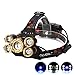 Produktbild Mounchain LED Fishing Headlamp 1000 Lumen 4 Modes with Rechargeable 18650 Batteries Waterproof HeadTorch for Camping, Hiking, Hunting,Fishing, Running