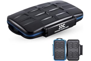 JJC MC-ST16 Water Resistant Memory Card Case (Fits 8 x SD, 8 x Micro SD Cards)