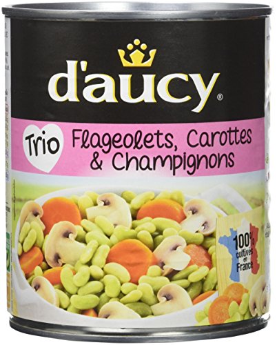 d'aucy Flageolets/Carottes/Champignons 800 g