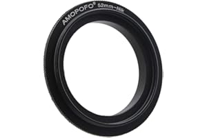 AMOPOFO 52mm to Nik Retroadapter Makro Umkehrring Ring,Kompatibilität Für Nik-F DSLR Kamera D3400 D500 D5 D7200 D810A D5500 D750 D810 D4S D3300 Df D5300 D610 D7100 D5200 D600 D3200
