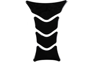 BIKE-LABEL Protège-réservoir 3D – noir 500940 – compatibilité universelle avec les réservoirs de Yamaha, Honda, Kawasaki, Ducati, Suzuki, KTM, BMW, Triumph et Aprilia