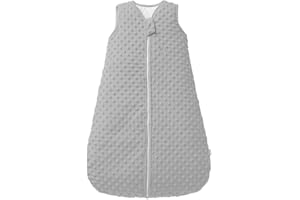 TURMIN Baby Sleeping Bag,2.5 TOG Toddler Sleep Bag with 2-Way Zipper, Sleeveless Winter Wearable Blanket for Newborn Baby,Grey, M(6-12 Months)