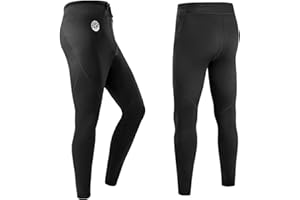ZCCO Pantalon Néoprène Homme et Femme, 1.5mm/3mm Long Pantalon Néoprène, Pantalon de plongée pour Le Surf, Le Kayak, la Natation, la plongée, Le canoë-Kayak