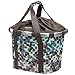 Produktbild KLICKfix Damen Fahrradkorb, Rasterdots Mok, 35 x 28 x 26 cm