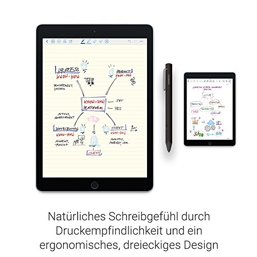 Wacom Bamboo Fineline Smart Stylus (3. Generation) in Weiß / Aktiver Touch Pen für Apple iOS Touchscreen-Eingabegeräte wie iPhone oder iPad - 3