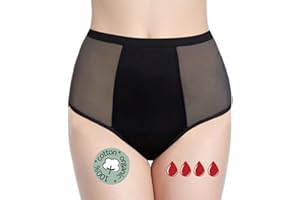 NOBLOOD Culotte Menstruelle Absorbante = 3 tampons - Lavable - Coton - Ecologique - Menstruation - Culotte de Règles - Protection Périodique Hygiénique Flux léger à abondant - XXS/4XL