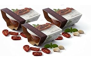 Villaolivo - Pack 3x125g Paté Gourmet de Tomates Secos | Tapenade 100% Natural | Vegano, Sin Conservantes ni Aditivos