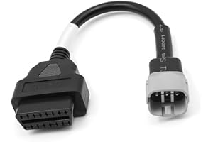 Goliton Cavo diagnostico OBD2 OBDII 6 Pin a 16 Pin Adattatore Compatibile con Moto Suzuki