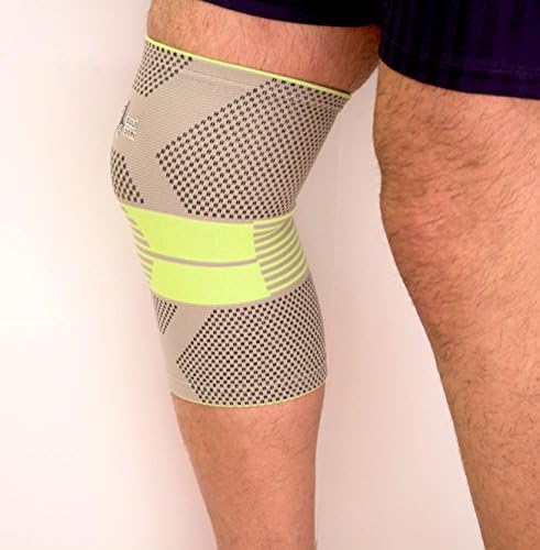 Compression Knee Support Sleeve - Provides Support & Stabilisation for Knee Sprains/Strains, Ligament Injury & Sports.