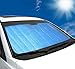 Price comparison product image Garden Mile® Universal 130cm x 60cm Front Car Windscreen Anti-Frost Sheet Ice Protection Foils Reflective Sunshade Frost Windshield Snow Cover Dust Protector All Weather