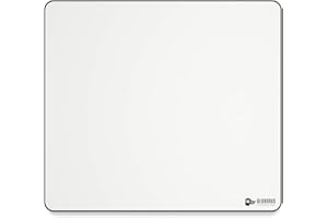 Glorious Gaming materiałowa podkładka (XL gruba), szyte krawędzie, gładkość zapewniająca szybkość i kontrolę, antypoślizgowy spód, możliwość prania, duża (460x410x5 mm) – biel