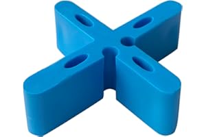 BAEFAD Patio Leveling Spacer 5/8 inch Height 15mm Patio Paver Leveling Clips Blue Color Outdoor Bricklaying Spacer with Breaking Point Become T Spacer Masonry Floor Spacer