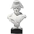 French Emperor Napoleon Bonaparte Marble Bust Statue Sculpture White 13 cm