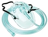 Sauerstoffmaske Sauerstoffmasken f. Erwachsene 1 Stück mit...