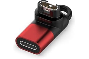 HOMTERN Ladeadapter für Garmin Instinct 2 2S / Fenix 7 7S 7X 6 6S 6X Pro 5 5S 5X Plus/Vivoactive 4 4S 3/Venu Sq 2 2S/Forerunner 45 245 645 935 945, Ladekonverterstecker (für Lightning)