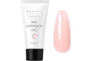 ‎MAKARTT Makartt Poly Nail Extension Gel - Extension Builder Acrylic Poly Nägel Gel, Aufbaugel Extender Gelnägel für Nagelverlängerung, Nagelstärkung, Nail Art Dekoration, 50ML(Peach)