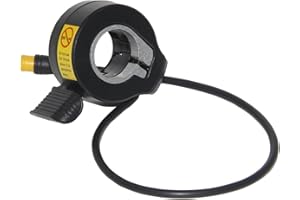 HAPPOW Thumb Throttle Speed Control Accessories, Waterproof Connector for E-Bike and Electric Scooters,36V 48V 52V 250W 500W 750W 1000W, Universal Finger Throttle Booster