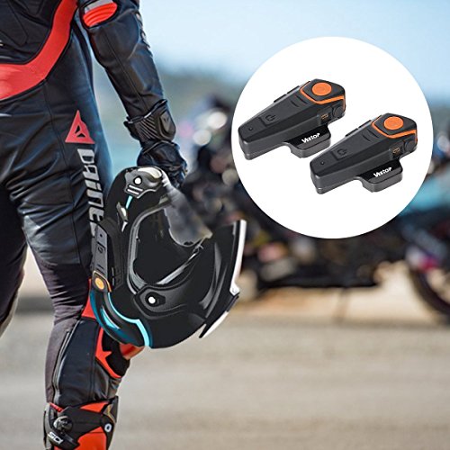 Gegensprechanlage von Veetop, Bluetooth Freisprechanlage, Intercom mit 1000m Reichweite, Verbindung mit Handy, Navi ideal für Motorrad, Motorschlitten, Ski- und Radfahren (2er Set/EU-Ladegerät) reviews Gegensprechanlage von Veetop, Bluetooth Freisprechanlage, Intercom mit 1000m Reichweite, Verbindung mit Handy, Navi ideal für Motorrad, Motorschlitten, Ski- und Radfahren (2er Set/EU-Ladegerät)