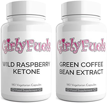 Wild Raspberry Ketone Green Coffee Bean Extract 3 Month Supply Vegetarian Capsules UK Manufactured by GirlyFuels