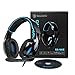 Produktbild Gaming Kopfhörer Sades SA902 Wired Over-Ear-Kopfhörer Dolby 7.1 Surround Sound Stereo High-Fidelity LED mit Mikrofon Gaming headset Für PC/Laptop (Schwarz Blau)