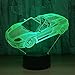 Produktbild LYJNP 3D LED Nachtlicht Roadster Illusion Nachttischlampen 7 Farbwechsel Smart Touch USB Tisch Schreibtischlampen Zimmer Schlafzimmer Dekorative Beleuchtung Geburtstag Feriengeschenke Für Kinder