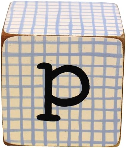 Blue Letter Block - 'p'