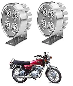Motorcycle Fog Lights - Auxiliary Lights for Bikes - 4 LED Motorcycle Light Bike Fog Lamp Set of 2 Pieces