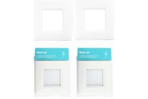 Cambridge Lifestyles ® White Finger Plate for 1 Gang Socket Surround Single Light Switch Protection Cover Pack of 2 Prevents Marks Easy Clean Durable Plastic
