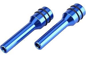 ARAMOX Cover for Door Lock Pin Door Lock Pin 2 Pieces Aluminium Alloy Universal Car Truck Interior Door Lock Knob Pull Pin Covers