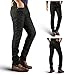 Price comparison product image Trailblazer Dark Rider men's new slim fit black motorbike jeans with kevlar protection and mesh lining (32 x 30)