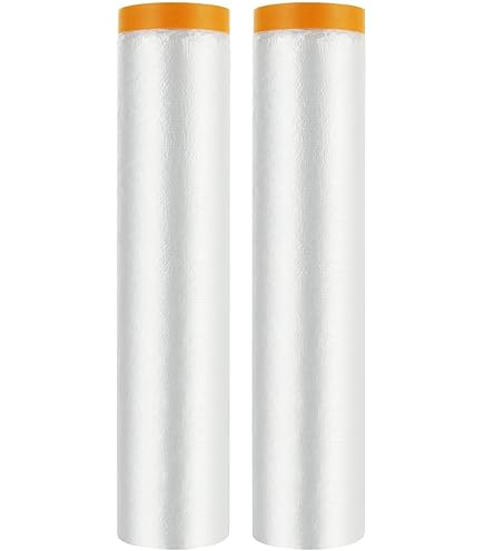 Kraft Paper Rolls Pre Taped Masking Film For Painting Car Masking Paper Furniture Protection - View #3