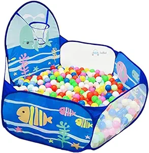 FunBlast Sea Ball Pool for Kids - Ball Pool with 50 Colourful Balls, Kids Play Tent House for 2+ Year Old Girls and Boys / Kids Toys & Games