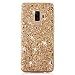 Produktbild Coollee Hülle für Samsung Galaxy S7 Glitzer Handytasche Mädchen Glitter Sparkle Bling Strass Silikon Weich TPU Bumper Etui Ultra Dünne Handy Hüllen Stoßdämpfend Protective Tasche Schutz Schale (Gold)