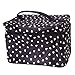 Cute Heart-Pattern Cosmetic Bag Makeup Pouch Case Toiletry Bag Make-Up Bag - Black