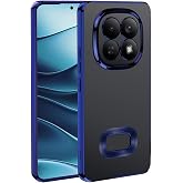 Redmi Note 15 Pro 4G İle Uyumlu Kılıf Kamera Korumalı Logo G&ouml;steren Omega Kapak (lacivert)