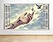 Produktbild tekkdesigns C535 Birds Free Arm Living Hall Fenster Wand Aufkleber 3D Kunst Aufkleber Vinyl Raum