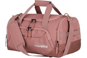 Travelite Borsa da Viaggio Taglia S, Serie Kick Off: Pratica Borsa da Viaggio Piccola per Vacanze e Sport, 40 cm, 23l, Rosé