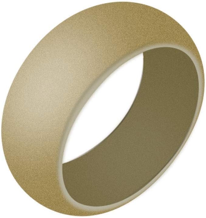 Boolavard anillo de bodas de silicona para hombres y mujeres asequible banda de goma de silicona, paquete de 7, 5 paquetes y singles - blanco, gris, plata, azul