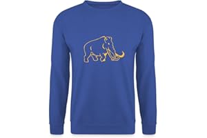 Spreadshirt Silhouette Mammut Line Art Unisex Pullover