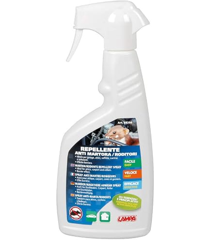 Disabituante per Topi, Ratti, Talpe e ghiri 1000 ml, Effetto Barriera Repellente Olfattiva naturale (Confezione da 2