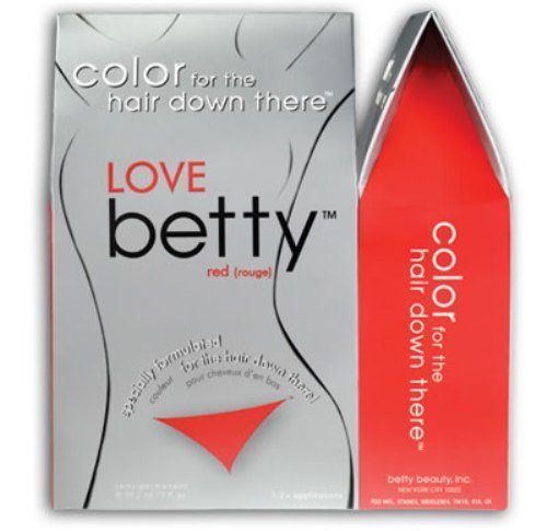 Betty Beauty Love (Red) Betty - Color For The Hair Down There Hair Coloring Kit by Bettybeauty
