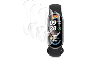 Gelaasso 4 Pezzi Pellicola Protettiva per Xiaomi Smart Band 9 [Non Vetro], HD Trasparente TPU Film Pellicola, 3D Copertura Completa, Facile Installazione, Pellicola Protezione per Xiaomi Smart Band 9