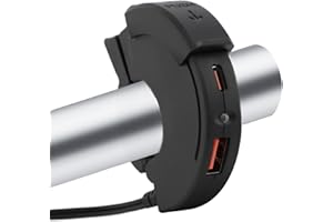 WODHMIEY Presa USBA + Type C Moto,Caricabatterie Per Presa Di Corrente Per Moto,Caricabatterie Moto12-24V, Risparmio Energetico Rapido,Dispositivo Sicuro, Supporto Per Ricarica Doppio Dispositivo