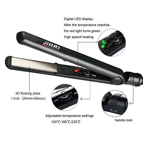 MHD Professional Haarglätter,Glätteisen mit Negative Bügeleisen Technologie für glattere Haare mit 2x Frei Salon Haarklammer - 6