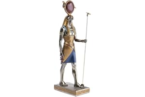 lachineuse – Ra-Statue 31 cm – Ägyptischer Gott - Antikes Ägypten Dekorationsstatuette – Objektfigur, Adler, Vogel, Falkenkopf – Ägyptische Büste – Originelle Geschenkidee für die Inneneinrichtung