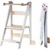 Buddy Baby Xplora &ndash; Learning Tower and Kitchen Aid Tower with or without Slate &ndash; 3 in 1 &ndash; Foldable and with 2 Heights &ndash; Child