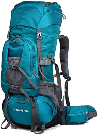 WuJiPeng Men's And Women's Outdoor Mountaineering Backpack Large Capacity 80L Hiking Camping And Hiking Climbing Adventure Fishing Tactical Backpack