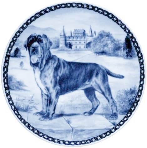 Neapolitan Mastiff / Lekven Design Dog Plate 19.5 cm /7.61 inches Made in Denmark NEW with certificate of origin PLATE #7208