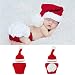 Produktbild Hanbaili Neugeborenes Baby schöne Cartoon Fotografie Kostüm Set, Weihnachten Santa gestrickte häkeln Fotografie Kostüm